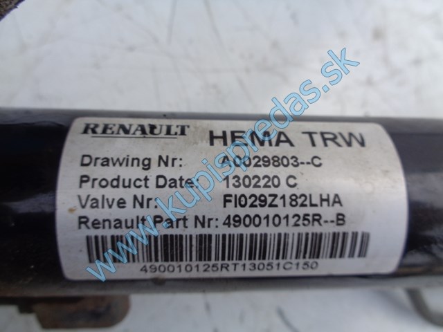 riadenie na daciu duster 1,6 16V, servoriadenie, 490010125R